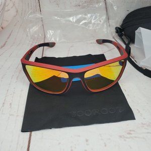New Booroots HD Polarized Orange Tinted UV400 Unisex PC Frame Sunglasses
